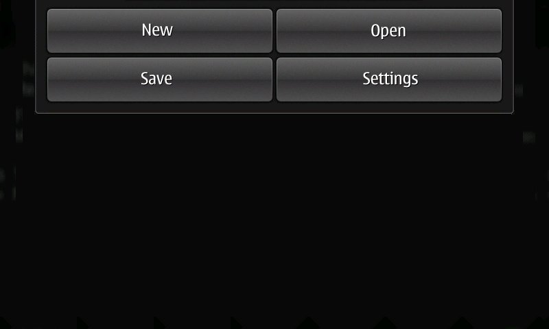 Screenshot of a HildonAppMenu
