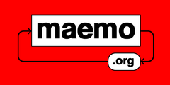 Syntax 2: maemo.org is represented in a Syntax diagram. A playful version to represent an infinite loop -- a never-ending maemo community discussion. Click image for a sharper version of the logo.