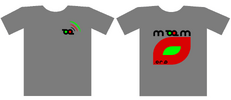 the t-shirt version (both logo can be in front)